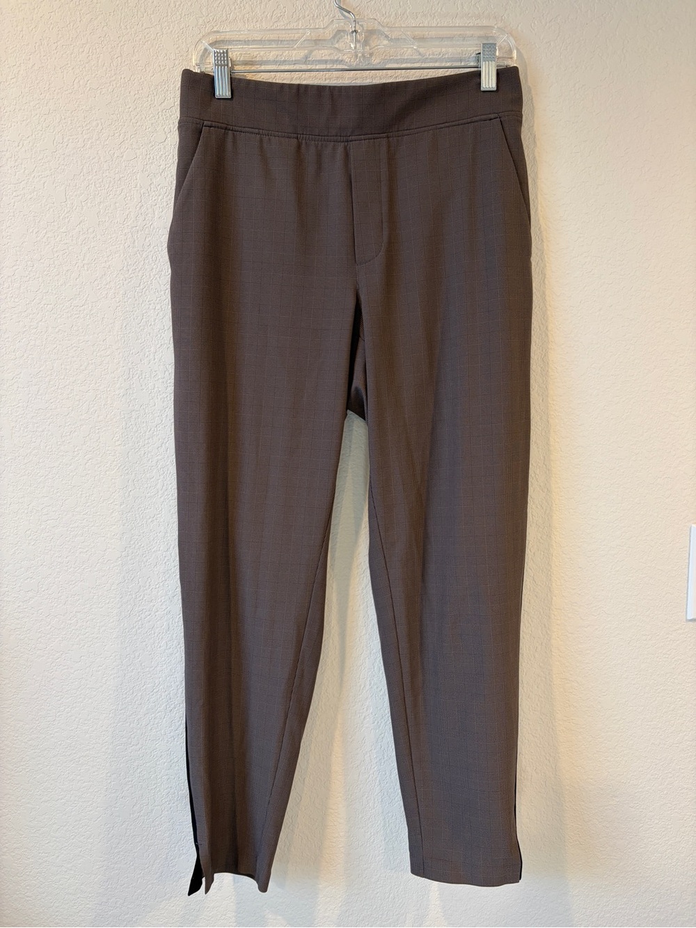 Athleta Women’s Brown/Grey Plaid Brooklyn Ankle Pant - 8